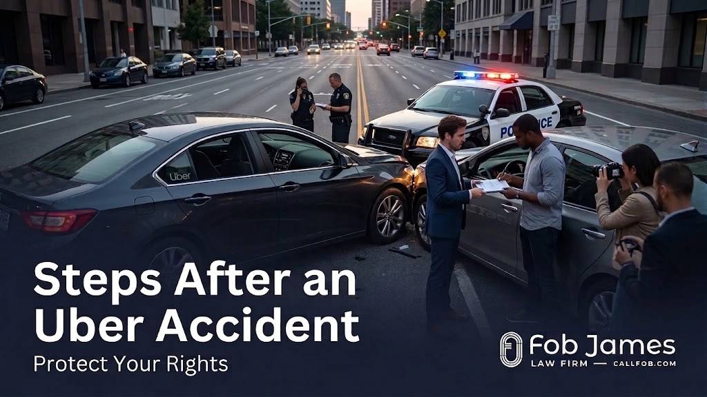 accident with uber driver steps